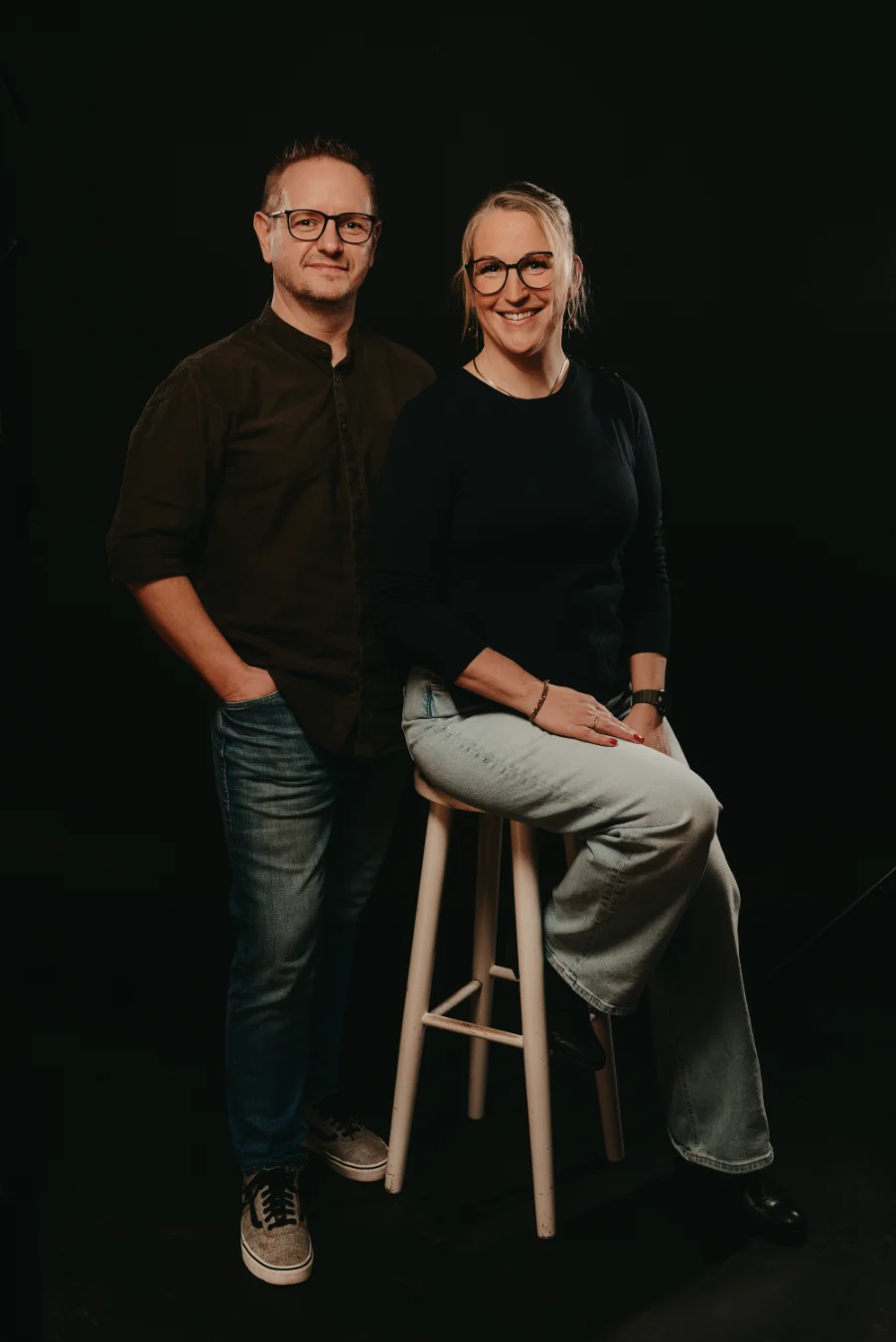 Portrait von zwei Personen. Heiko und Martina.